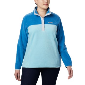 Columbia Pullover Dames, Benton Springs Half Snap Plus Size LichtTurquoise, 30DFJPIOU